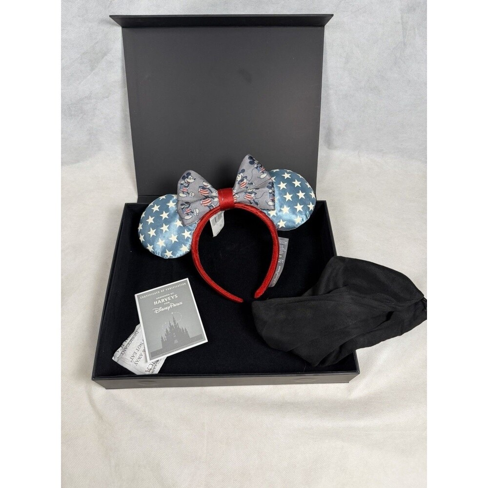 Disney Parks Harveys Seatbelt Mickey Mouse Ears Headband Limited Edition Preowne